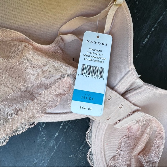 NATORI STATEMENT CAMEO ROSE UW BRA 36 DDD new with tags - Picture 9 of 13